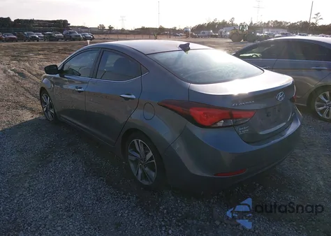2014 Hyundai Elantra Limited from USA, damaged, VIN 5NPDH4AE7EH512876